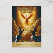Liberty Dove - 2 Korinthen 3:17 KJV Kartenbox Visitenkarte (Vorderseite)