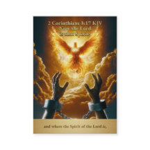 Liberty Dove - 2 Korinthen 3:17 KJV Kartenbox