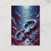 Liberty Dove - 2 Korinthen 3:17 KJV Kartenbox Visitenkarte (Rückseite)