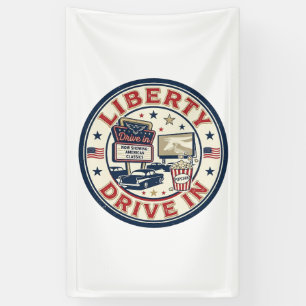 Liberty Drive In Patriotisch Patriotisch Drive In  Banner