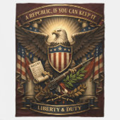 Liberty & Duty  Fleecedecke (Vorderseite)