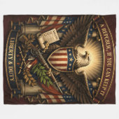Liberty & Duty  Fleecedecke (Vorderseite (Horizontal))