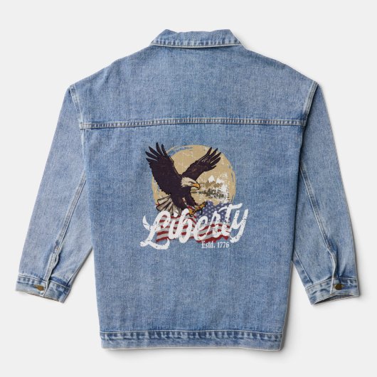Liberty Eagle Flight Denim Jacket Jeansjacke (Rückseite)