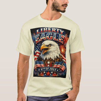 Liberty Eagle – Kühnes Patriotisches 4. Juli T-Shi T-Shirt