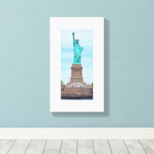 Liberty Enlightening the World Lazarus Poem Canvas Leinwanddruck (Insitu (Holzboden))