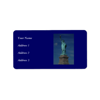 Liberty Enlightening the World - Statue of Liberty Adressaufkleber