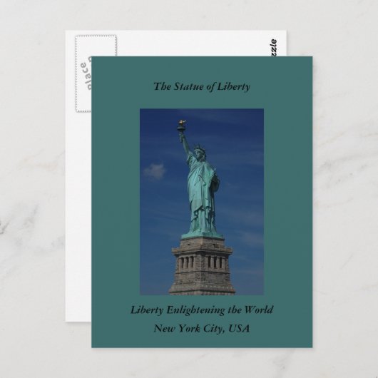 Liberty Enlightening the World - Statue of Liberty Postkarte (Vorne/Hinten)