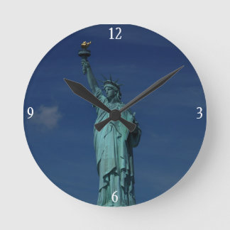 Liberty Enlightening the World - Statue of Liberty Runde Wanduhr