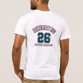 Liberty FC Navy Star Tee Premium USA Fußball (Rückseite)