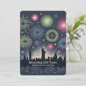 Liberty Fireworks 250 Years New York Gala Card (Stehend Vorderseite)