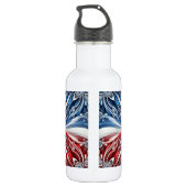 Liberty Flasche Frankreich Farben Edelstahlflasche (Rückseite)