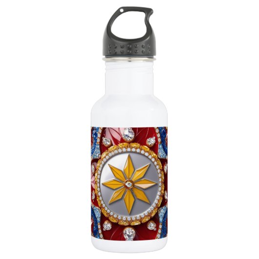 Liberty Flasche kolumbianische Farben Edelstahlflasche (Vorderseite)