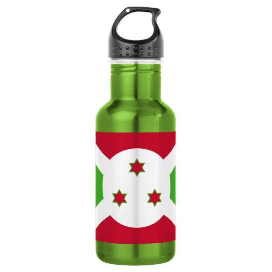 Liberty Flasche mit der Flagge Burundis Edelstahlflasche (Vorderseite)