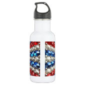 Liberty Flasche Niederlande Farben Edelstahlflasche (Rückseite)