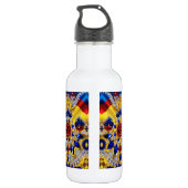Liberty Flasche Rumänische Farben Edelstahlflasche (Rückseite)