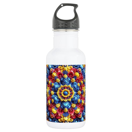 Liberty Flasche Rumänische Farben Edelstahlflasche (Vorderseite)