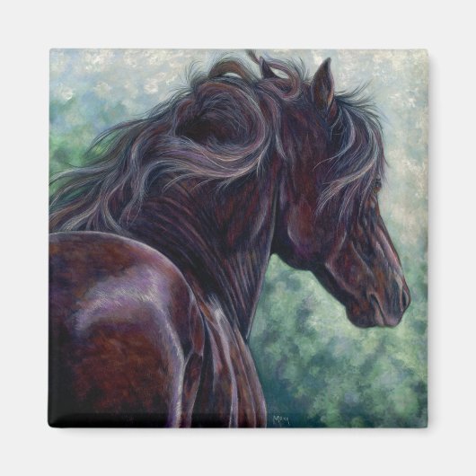 Liberty - Friesian Horse Magnet (Vorne)