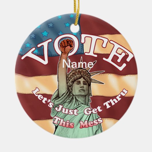 Liberty Get Thru This Keramik Ornament (Vorne)
