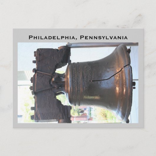 Liberty Glocke, Philadelphia, Pennsylvania Postkarte (Vorderseite)