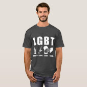 Liberty Guns Beer Tacos LGBT Funny Parody Geschenk T-Shirt (Vorne ganz)