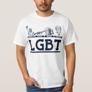 Liberty Guns Beer Trump Parody LGBTCute Geschenk T-Shirt