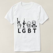 "Liberty Guns Beer Trump" T - Shirt der Männer (Design vorne)