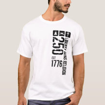 Liberty Guns Religion 250 1776 B&W T-Shirt