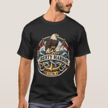 Liberty Harbor Adler Anker Nautisches Wappen