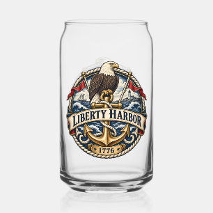 Liberty Harbor Eagle Anker Zwei-Seiten-Dose Dosenglas