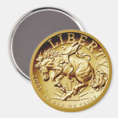 Liberty Horse Münze Magnet (Vorderseite/Rückseite)