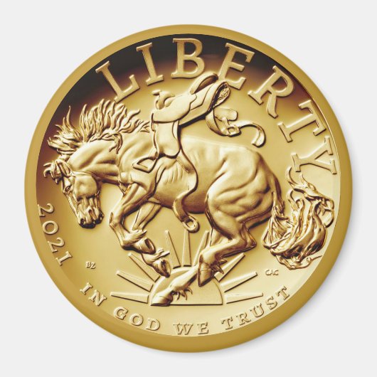 Liberty Horse Münze Magnet (Vorne)