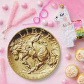 Liberty Horse Münze  Pappteller (Party)