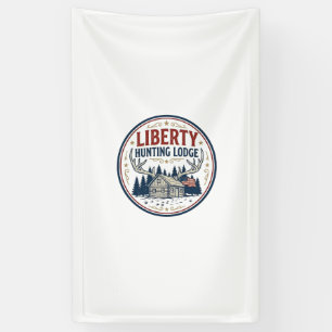 Liberty Jagd Lodge Patriotisch Patriotisch Jagd Banner