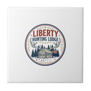 Liberty Jagd Lodge Patriotisch Patriotisch Jagd Fliese