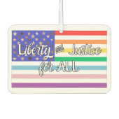 LIberty & Justice for ALL Autolufterfrischer (Vorderseite)