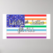 Liberty & Justice for ALL Poster (Vorne)