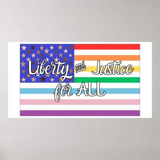 Liberty & Justice for ALL Poster (Vorne)
