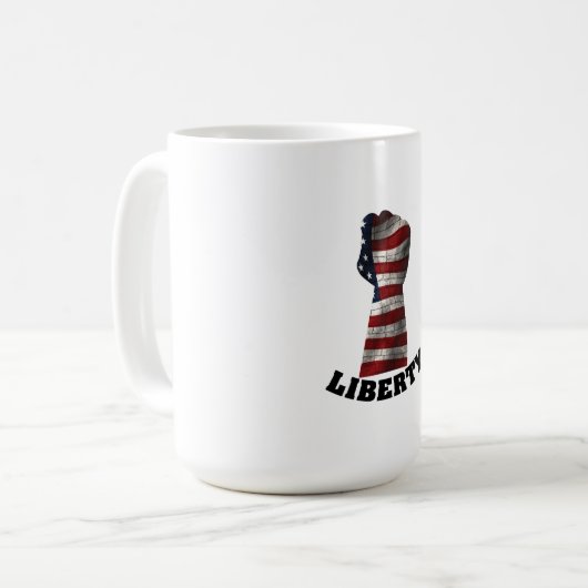 LIBERTY! KAFFEETASSE (Vorderseite Links)