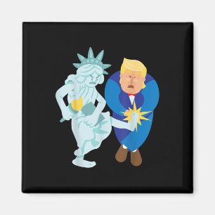 Liberty Kicks Trump 2020 Wahl Anti Donald Demo Magnet