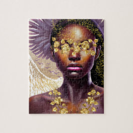 Liberty Kween African American Woman Art Puzzle