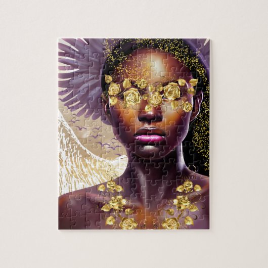 Liberty Kween African American Woman Art Puzzle (Vertikal)