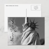 Liberty Lady New York Postkarte (Vorne/Hinten)
