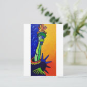 Liberty Lady Postkarte (Stehend Vorderseite)
