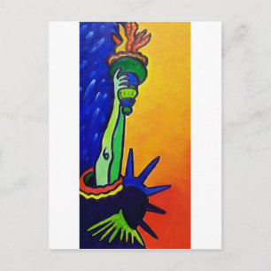Liberty Lady Postkarte