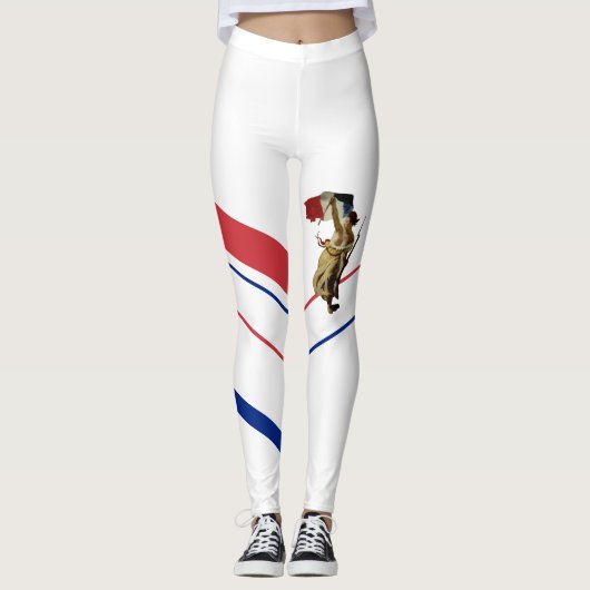 Liberty Leading the People Delacroix revolutionary Leggings (Vorderseite)