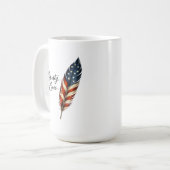 Liberty lebt Feder Kaffeetasse (Vorderseite Links)