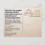 Liberty Lights the Sky • 1776–2026 Andenken Postkarte (Rückseite)