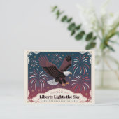 Liberty Lights the Sky • 1776–2026 Andenken Postkarte (Stehend Vorderseite)