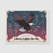 Liberty Lights the Sky • 1776–2026 Keepsake Card Magnetkarte (Vorderseite)