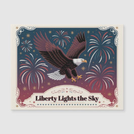 Liberty Lights the Sky • 1776–2026 Keepsake Card Magnetkarte